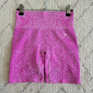 Gymshark Adapt x Whitney Animal Women's Pink Seamless Shorts